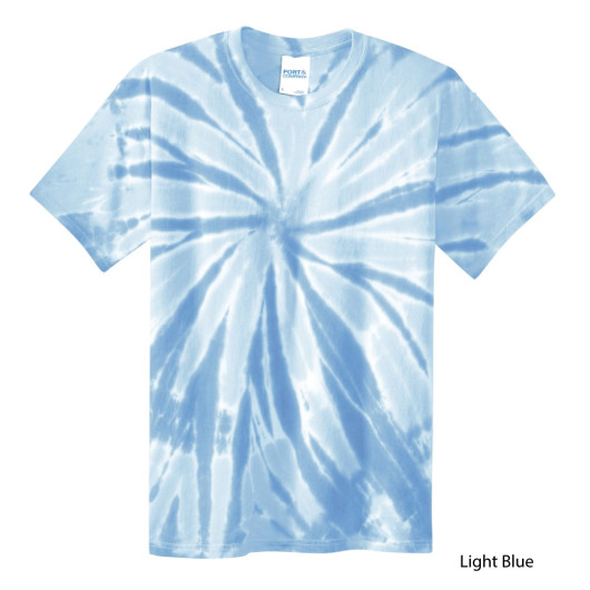 Promotional Mens Tie-Dye Shirts Light Blue